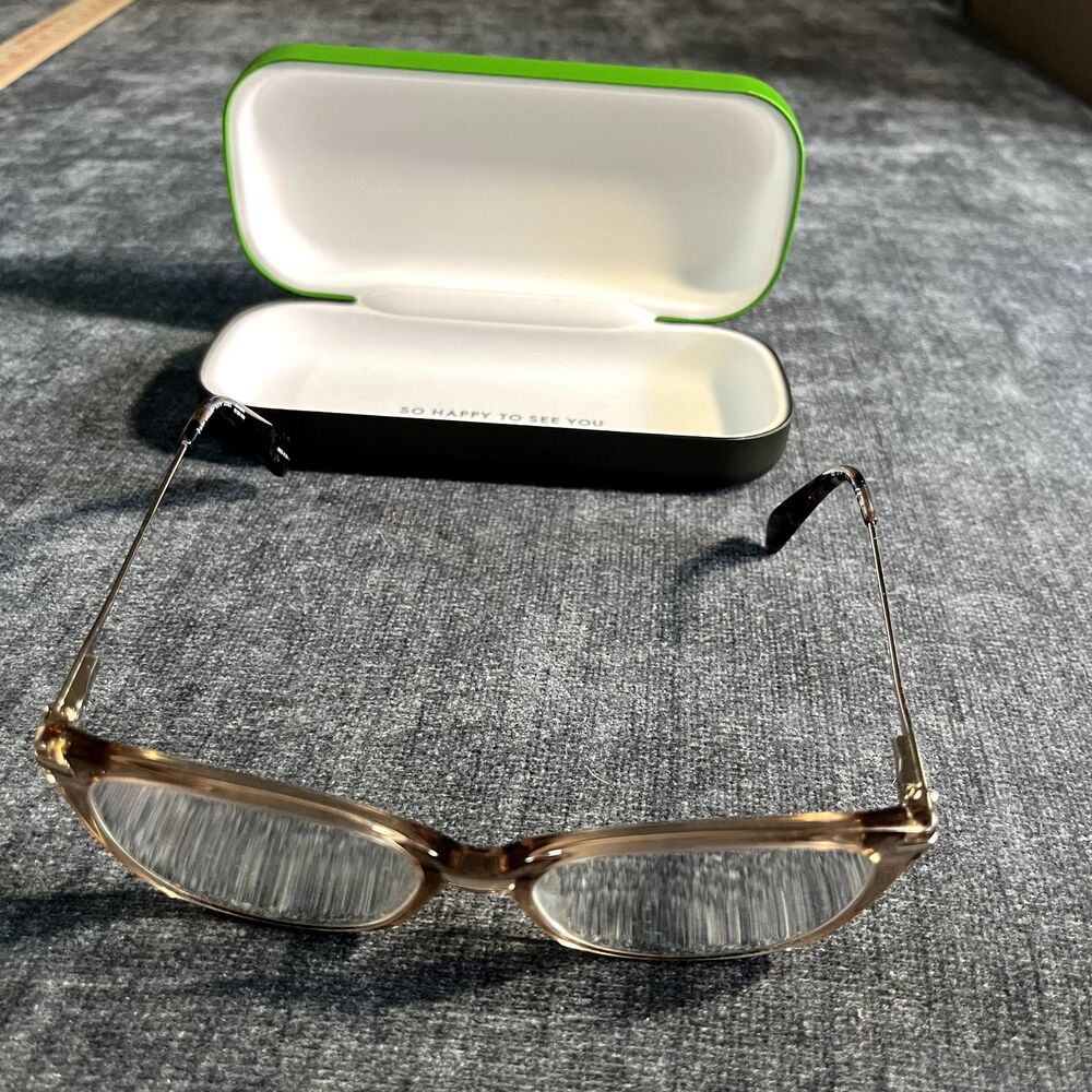 Kate Spade KS TEYA Eyeglasses 02T3 CRYSBEIGE Female Cat Eye frame - Picture 2 of 6